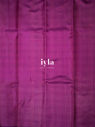 The Prince of Wales Silk Saree in Deep Purple
