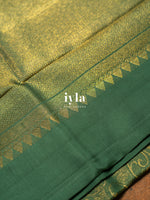 Load image into Gallery viewer, The Pumpkin Carriage Kanjeevaram in Forest Green

