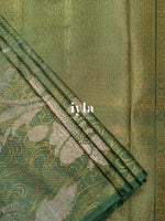Load image into Gallery viewer, The Pumpkin Carriage Kanjeevaram in Forest Green
