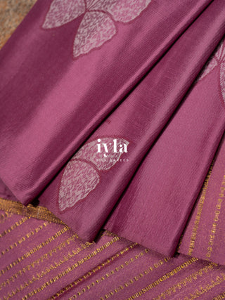 The Butterfly Wonder Kanjeevaram in Purple Fever