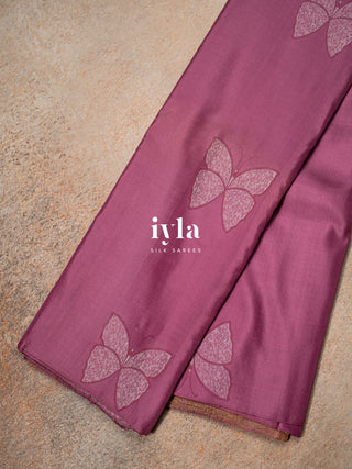 The Butterfly Wonder Kanjeevaram in Purple Fever