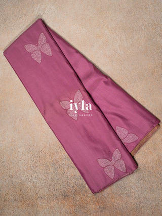 The Butterfly Wonder Kanjeevaram in Purple Fever
