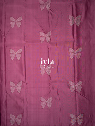 The Butterfly Wonder Kanjeevaram in Purple Fever