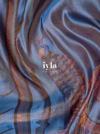 The Divine Drape of Radha Krishna Kanjeevaram