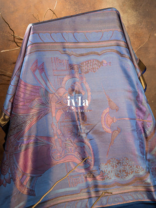 The Divine Drape of Radha Krishna Kanjeevaram