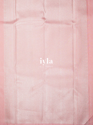 The Baby Pink Finch Zari Infused Kanjeevaram