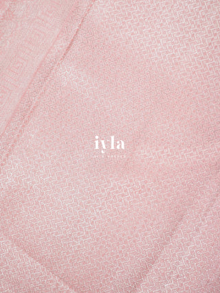 The Baby Pink Finch Zari Infused Kanjeevaram