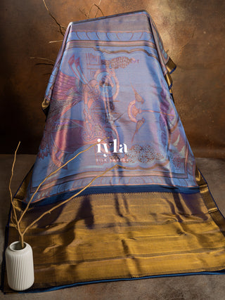 The Divine Drape of Radha Krishna Kanjeevaram