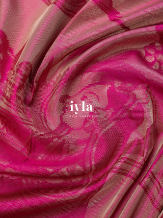 The Divine Drape of Radha Krishna Kanjeevaram in Deep Pink