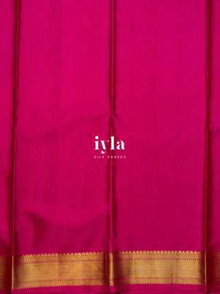 The Divine Drape of Radha Krishna Kanjeevaram in Deep Pink
