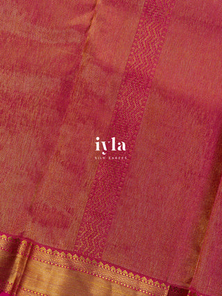 The Divine Drape of Radha Krishna Kanjeevaram in Deep Pink