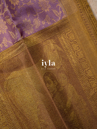 The Ravi Varma's Krishna & Yashoda Chronicles in Purple Heather