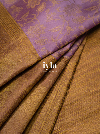 The Ravi Varma's Krishna & Yashoda Chronicles in Purple Heather