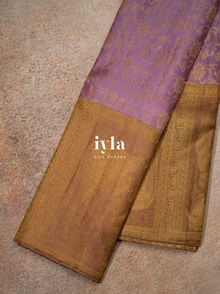 The Ravi Varma's Krishna & Yashoda Chronicles in Purple Heather