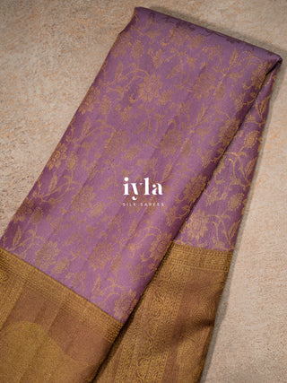The Ravi Varma's Krishna & Yashoda Chronicles in Purple Heather