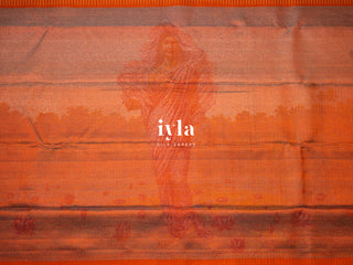 The Ravi Varma Painting Inspired Padmini in Tangerine Dream