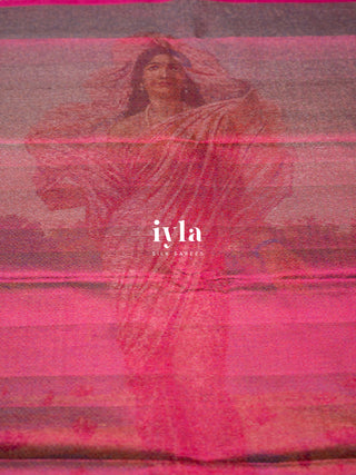 The Ravi Varma Painting Inspired Padmini in Pink Obsession