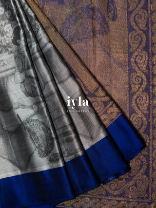 The Ravi Varma Painting Inspired Lady of Raaga Kanjeevaram