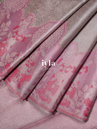 The Radha and Gopika's Tale of Vrindavan Kanjeevaram