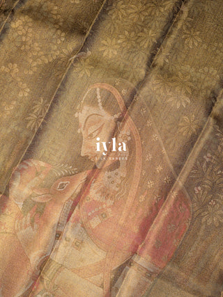 The Radha with the Enchanted Deer Kanjeevaram