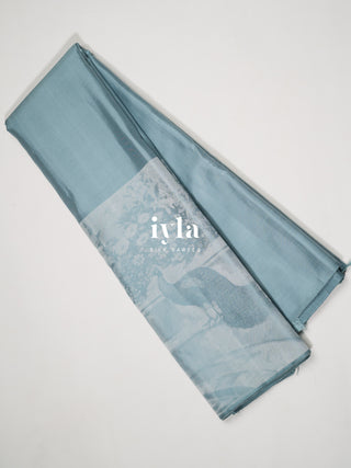 The Ravi Varma’s Lady of Raaga Kanjeevaram in Icy Blue