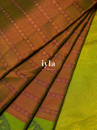 The Cinnamon Red Flora Story Kanjeevaram