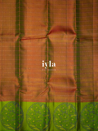 The Cinnamon Red Flora Story Kanjeevaram