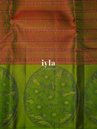 The Cinnamon Red Flora Story Kanjeevaram