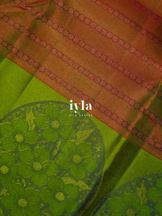 The Cinnamon Red Flora Story Kanjeevaram