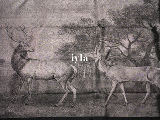 The Reversible Deer Kanjeevaram Onyx Black