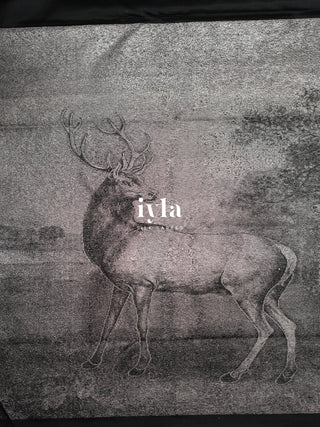 The Reversible Deer Kanjeevaram Onyx Black