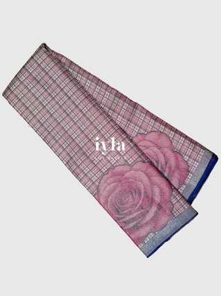 The Blooming Rose Plaids Kanjeevaram