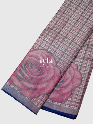 The Blooming Rose Plaids Kanjeevaram