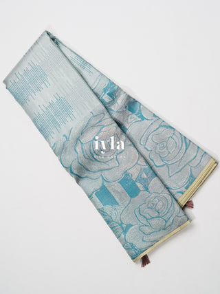 The Rose Buff Beauty Kanjeevaram in Cerulean Blue