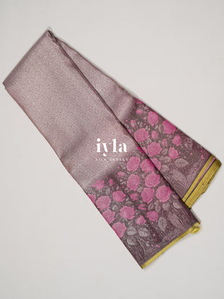 The Blooming Bouquet Kanjeevaram Dipped in Silver