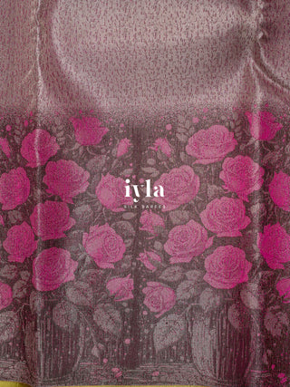 The Blooming Bouquet Kanjeevaram Dipped in Silver