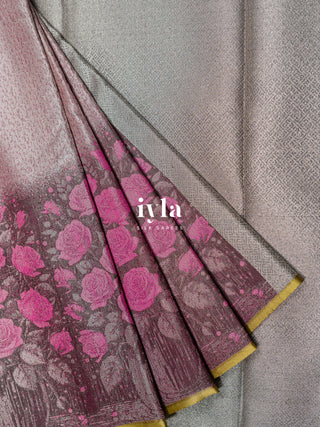 The Blooming Bouquet Kanjeevaram Dipped in Silver