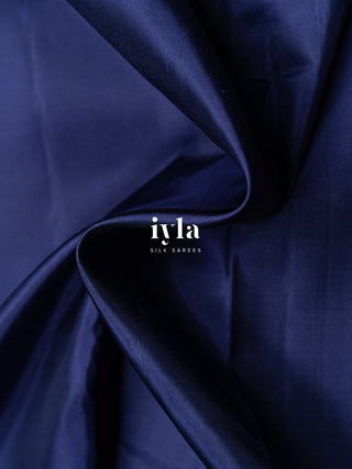 The Crowned Rose Garden Kanjeevaram in Midnight Blue