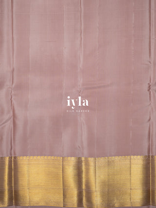 The Blossoms on the Wind Kanjeevaram in Cocoa Blush
