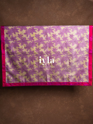 The Fresh Pink Lily Silk Scarf