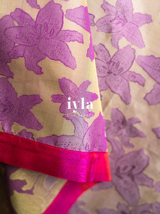 The Fresh Pink Lily Silk Scarf
