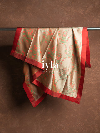 The Indian Mughal Art Silk Scarf