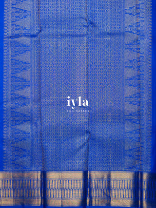 The Swan Song Kanjeevaram in Royal Blue
