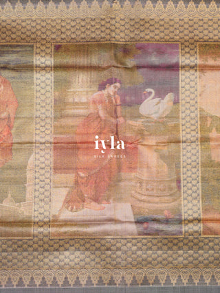 The Trilogy of Ravi Varma Silk Saree
