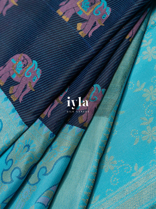 The Tale of Wedding Kanjeevaram in Deep Royal Blue