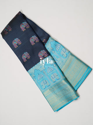 The Tale of Wedding Kanjeevaram in Deep Royal Blue