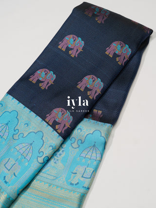 The Tale of Wedding Kanjeevaram in Deep Royal Blue