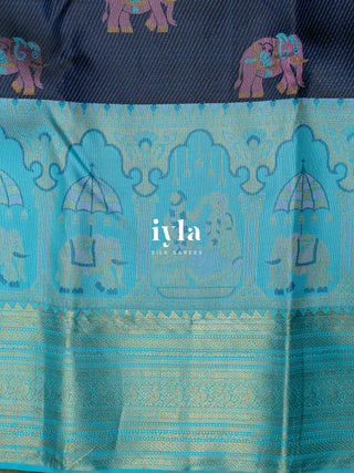 The Tale of Wedding Kanjeevaram in Deep Royal Blue