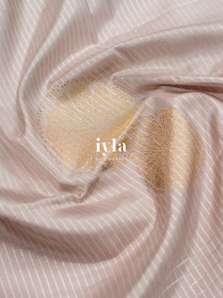 The Pearl Pink Tangerine Twist Kanjeevaram