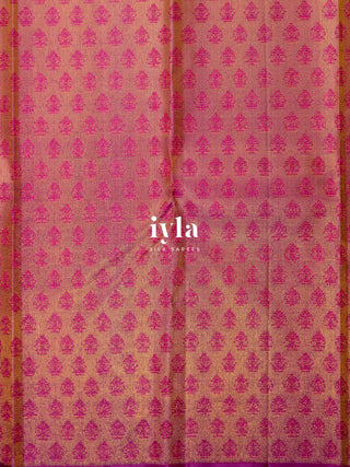 The Whispers of the Rose Kanjeevaram Dipped in Gold